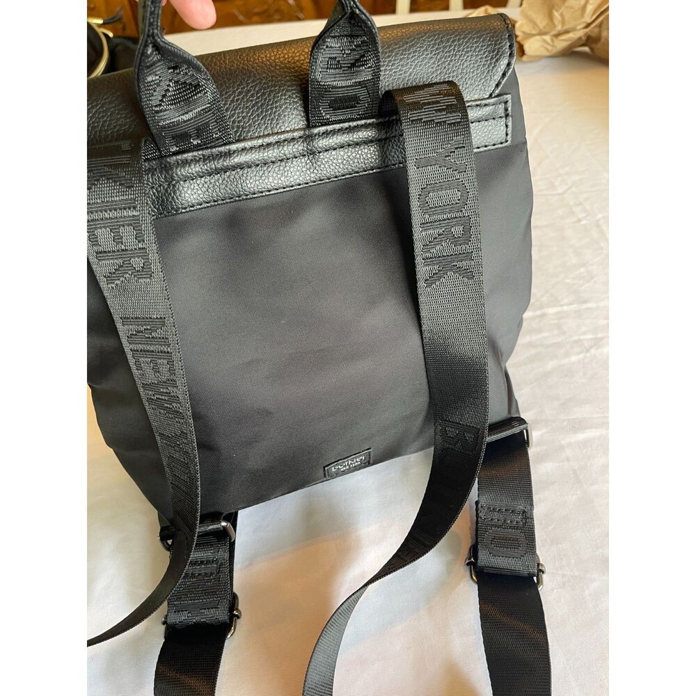 Botkier Ny Mini Trigger Nylon Black Backpack Doub… - image 8